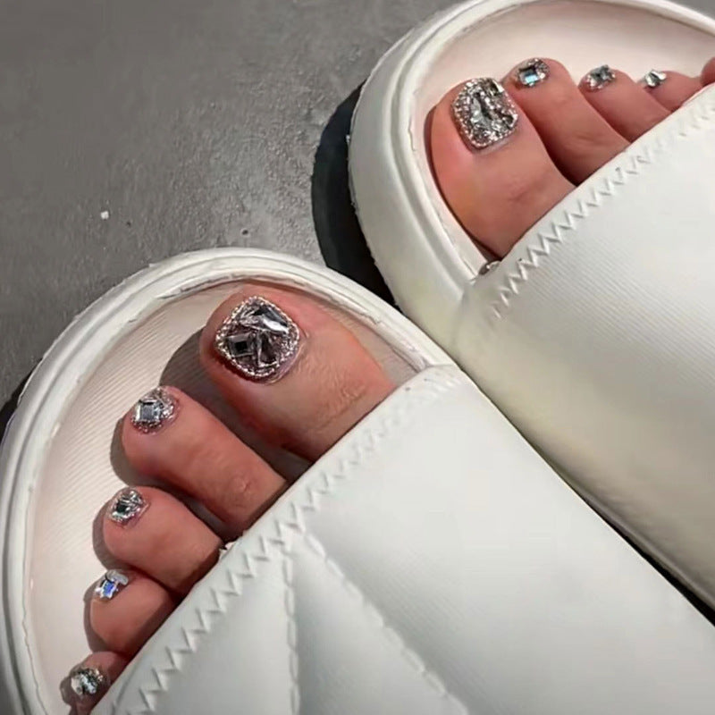Luxury Press-On Toenail Art Set Bowlift
