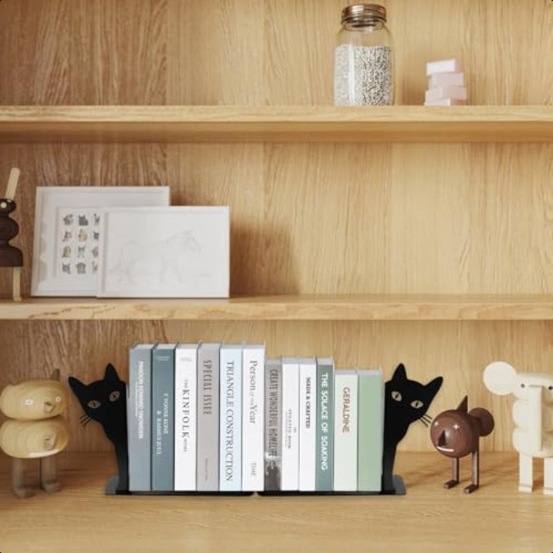 Cat-Themed Decorative Bookend