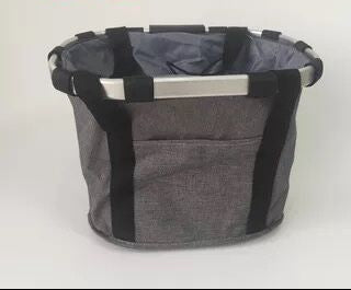 collapsible insulated front bike basket with quick-release mounting and waterproof liner Bowlift