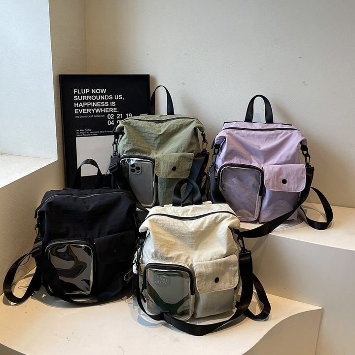 Multi-Pocket Utility Shoulder Bag Bowlift
