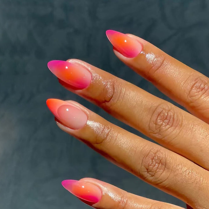 Ombre Pointed Nail Tips Bowlift