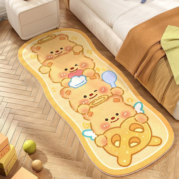 Cartoon-Themed Rectangular Bath Mat