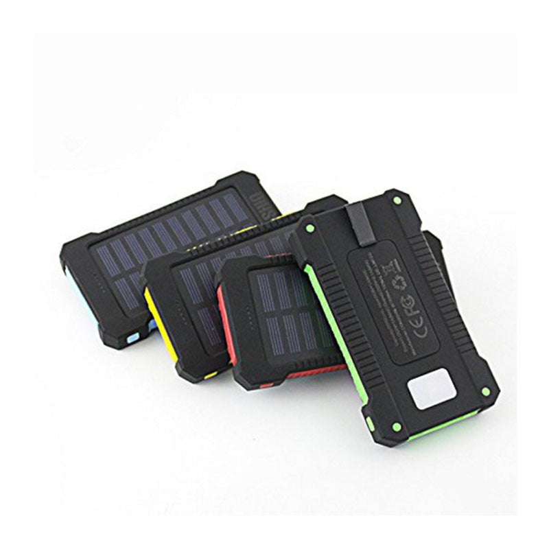 Solar-powered power bank with integrated compass and carabiner hook Bowlift