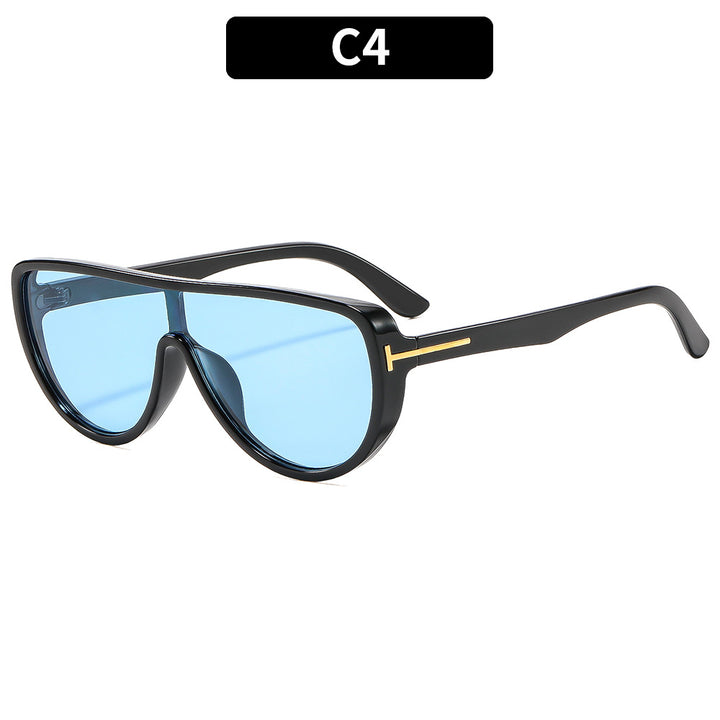 Elegant Oversized Fashion Shield Sunglasses