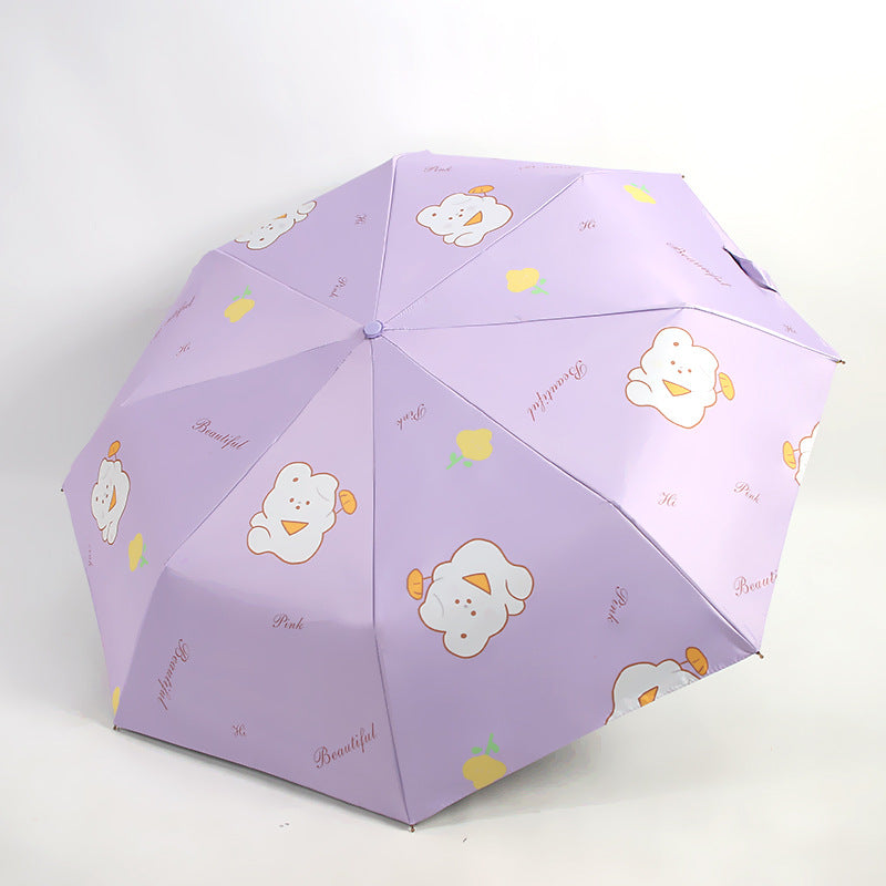 Women's Foldable Umbrella with Cute Design Bowlift