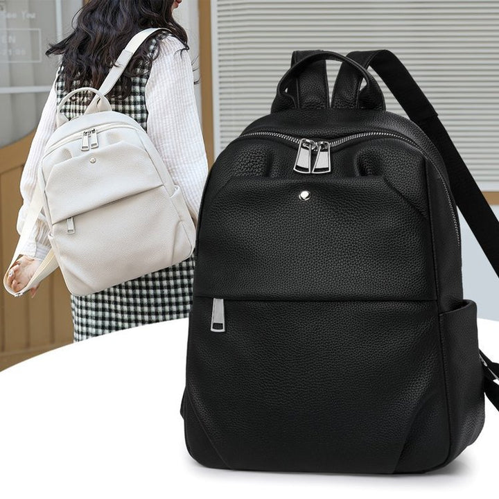Premium Leather Laptop Backpack Bowlift