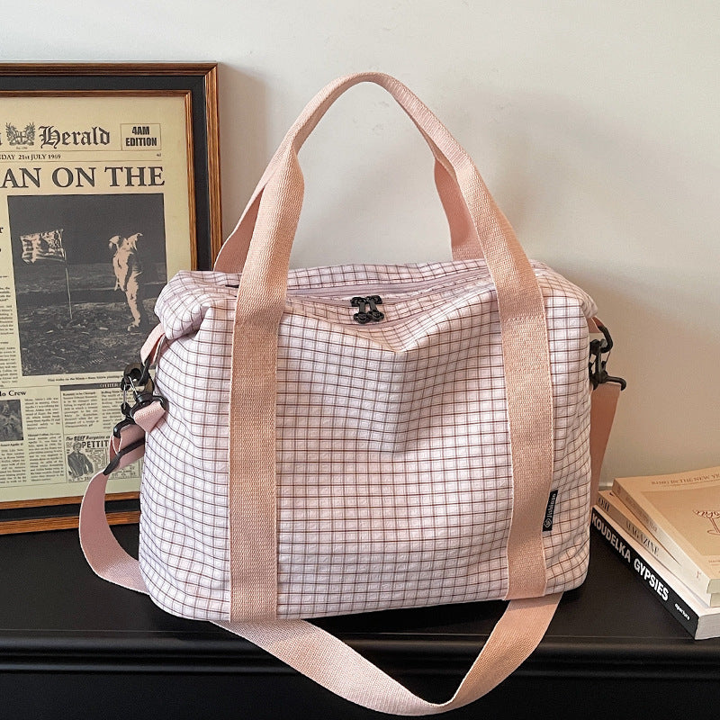 Checkered Travel Duffle