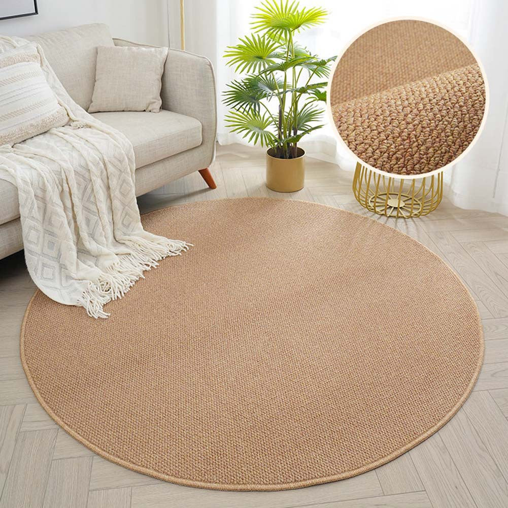 Round Textured Area Rug