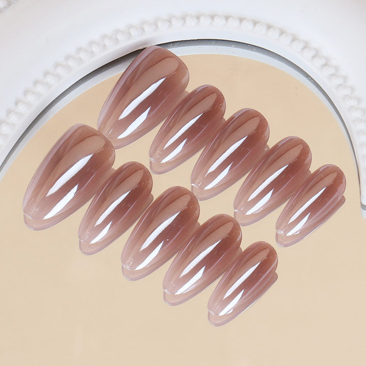 Ombre Press-On Nails with Glossy Finish Bowlift
