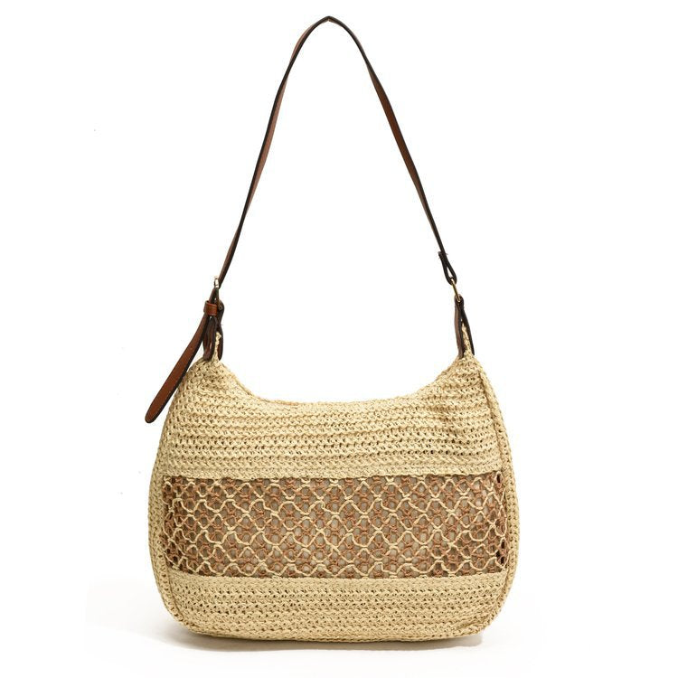 Shoulder bag made of high-quality natural material with woven design Bowlift