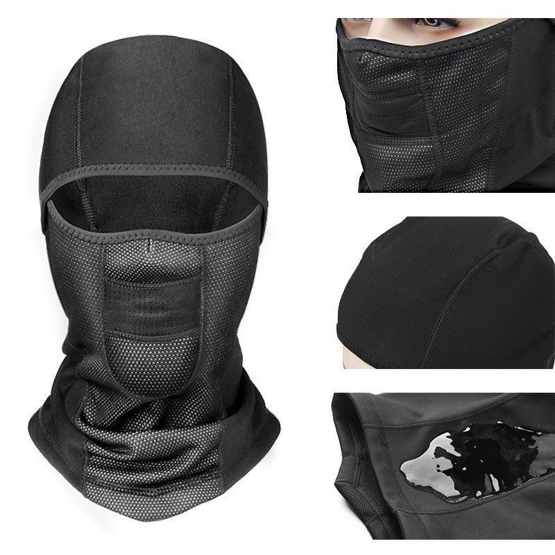 Thermal Fleece Full Face Balaclava with Breathable Mesh Vent and Integrated Neck Gaiter Bowlift