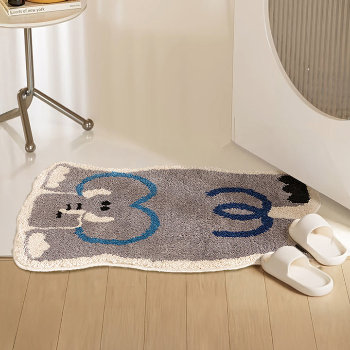Gorilla-shaped bath mat with non-slip bottom Bowlift