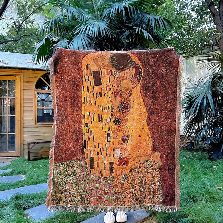 Artistic Woven Tapestry Throw Blanket
