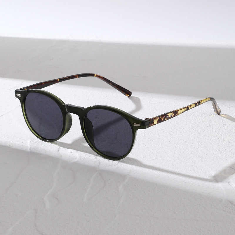 Stylish Round Frame Sunglasses Bowlift