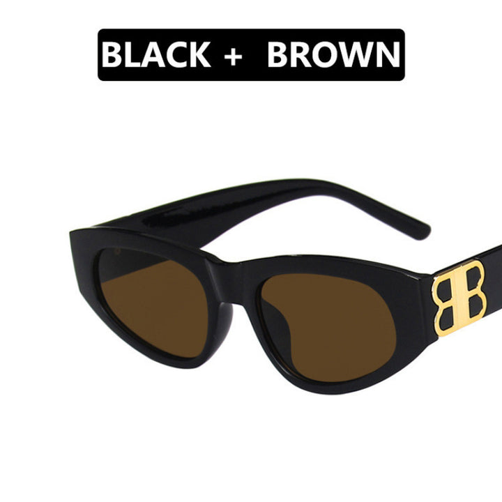 Ladies stylish cat-eye sunglasses with modern leopard pattern Bowlift