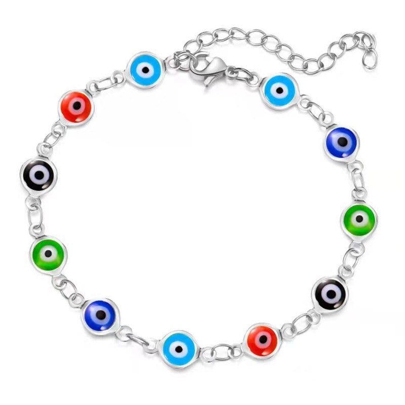 Decorative Evil Eye Charm Bracelet Bowlift