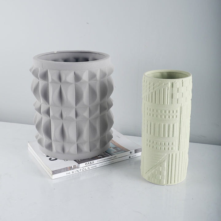 Textured Decorative Ceramic Vase