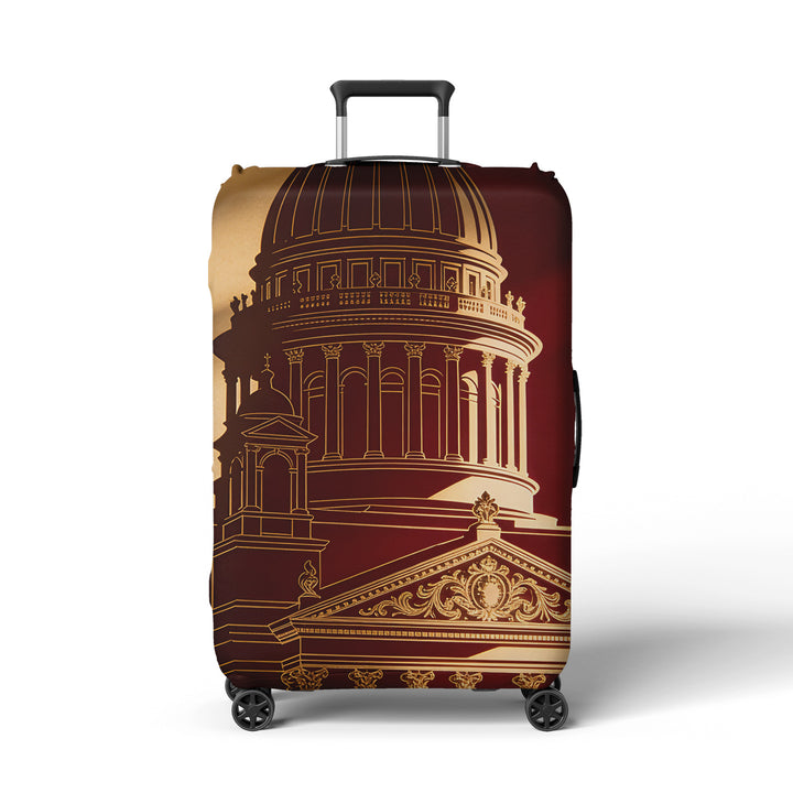 Women's Travel Trolley Bowlift with elegant baroque pattern