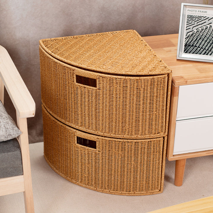 Corner Woven Storage Shelf Bowlift