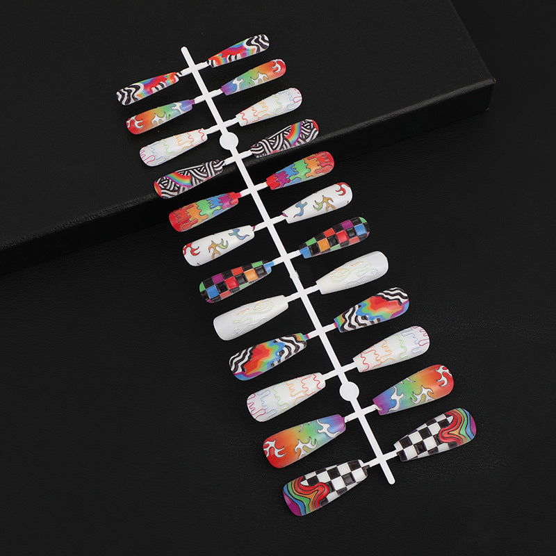 Luxury style artificial nails with intricate decorations Bowlift