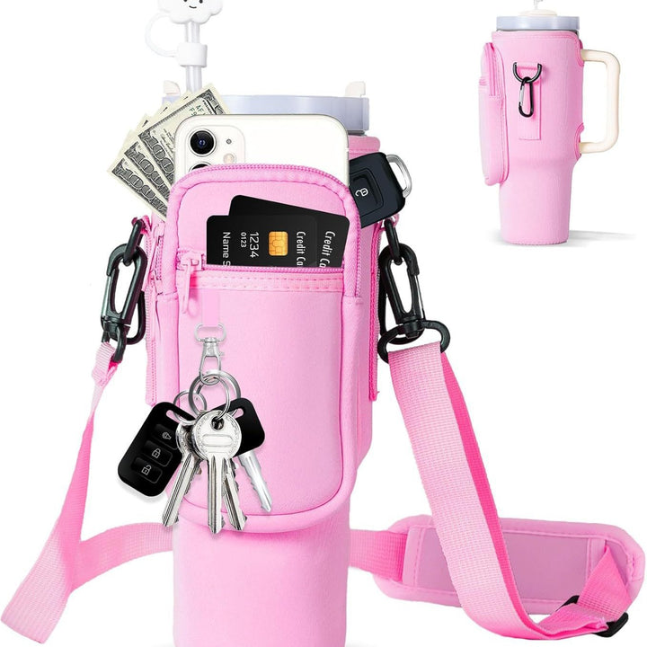 Ladies Multifunctional Phone Bag with Drink Holder Bowlift