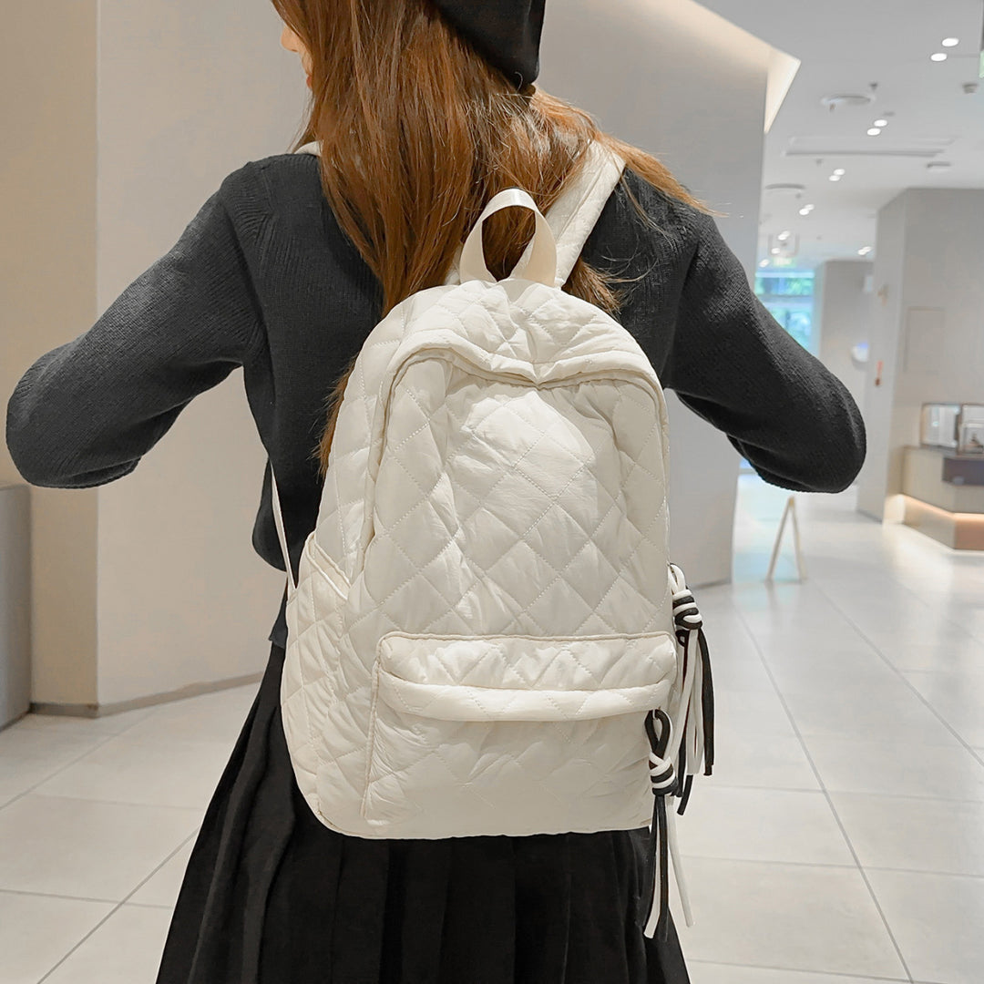 Quilted Travel Backpack Bowlift