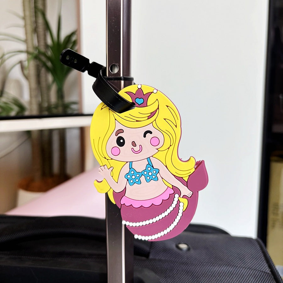 Mermaid-Themed Luggage Tag Bowlift