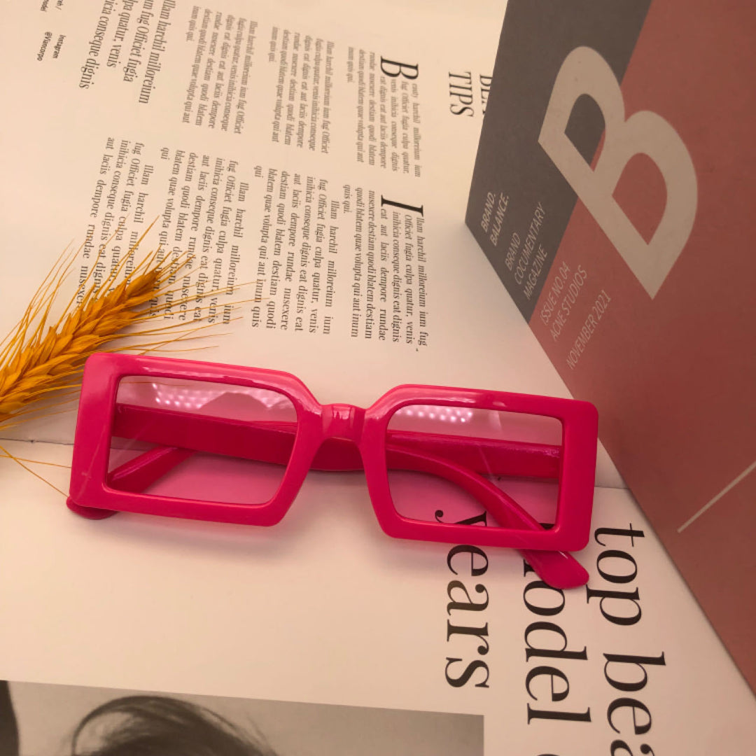 Women's fashion transparent corner sunglasses Bowlift