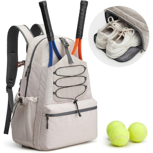 Sporty tennis backpack with shoe compartment Bowlift