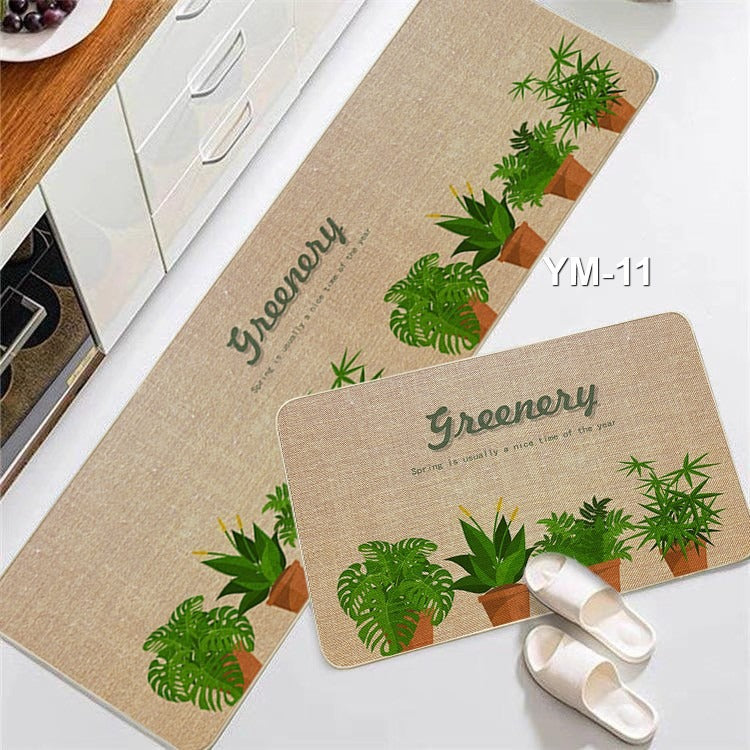 Nature-Inspired Kitchen Mat Set