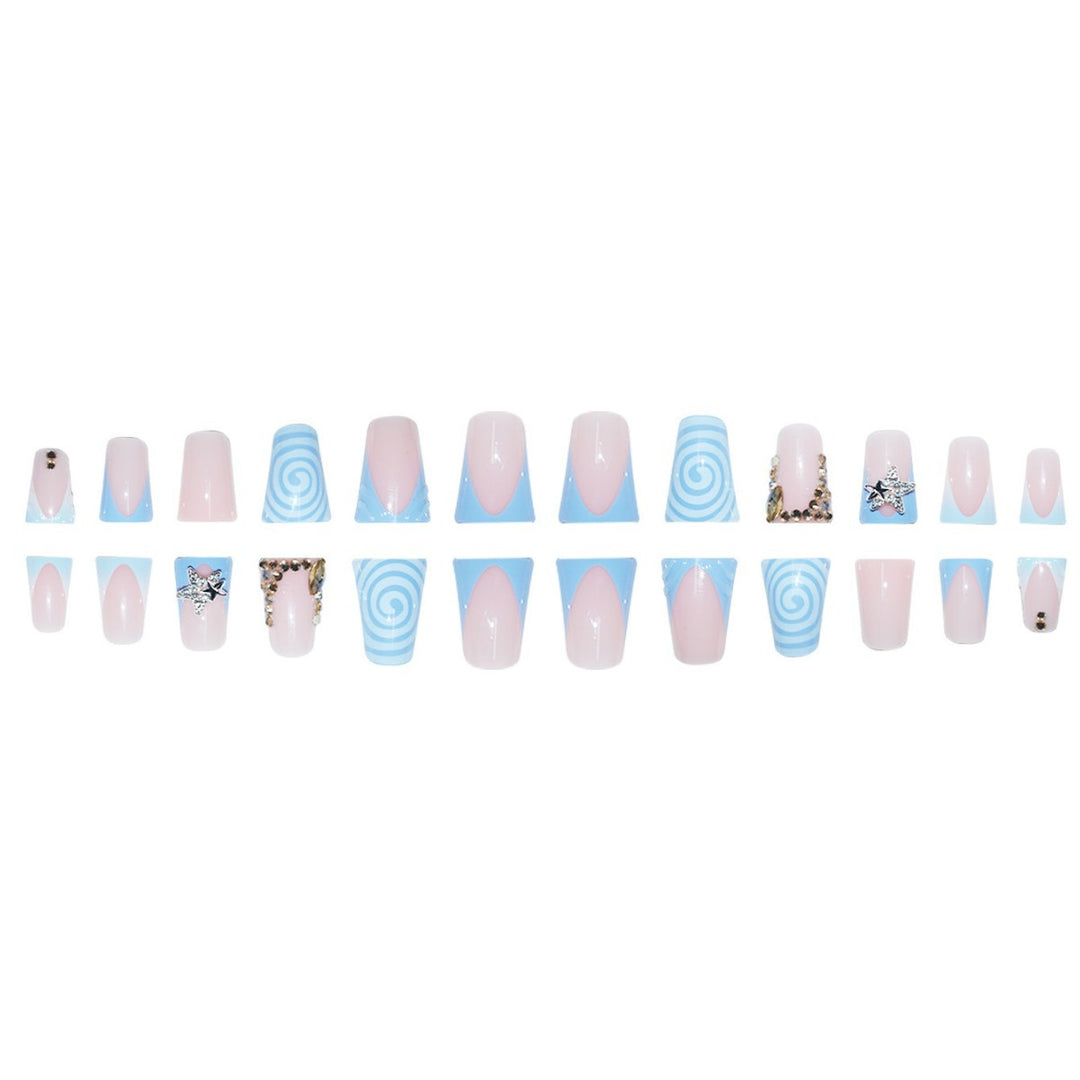 Decorative Star and Swirl Nail Art Extensions Bowlift