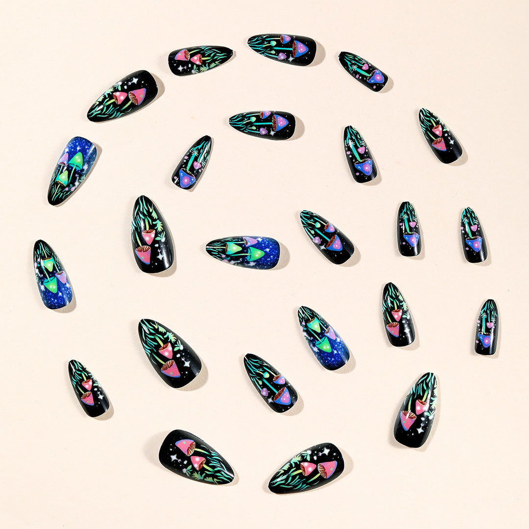 Artistic Glow-in-the-Dark Nail Art Set Bowlift
