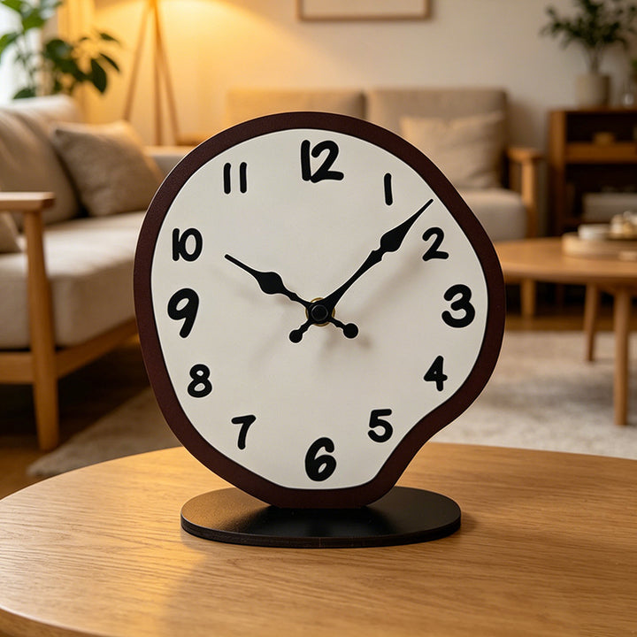 Quirky Surrealist Tabletop Decorative Alarm Clock Bowlift