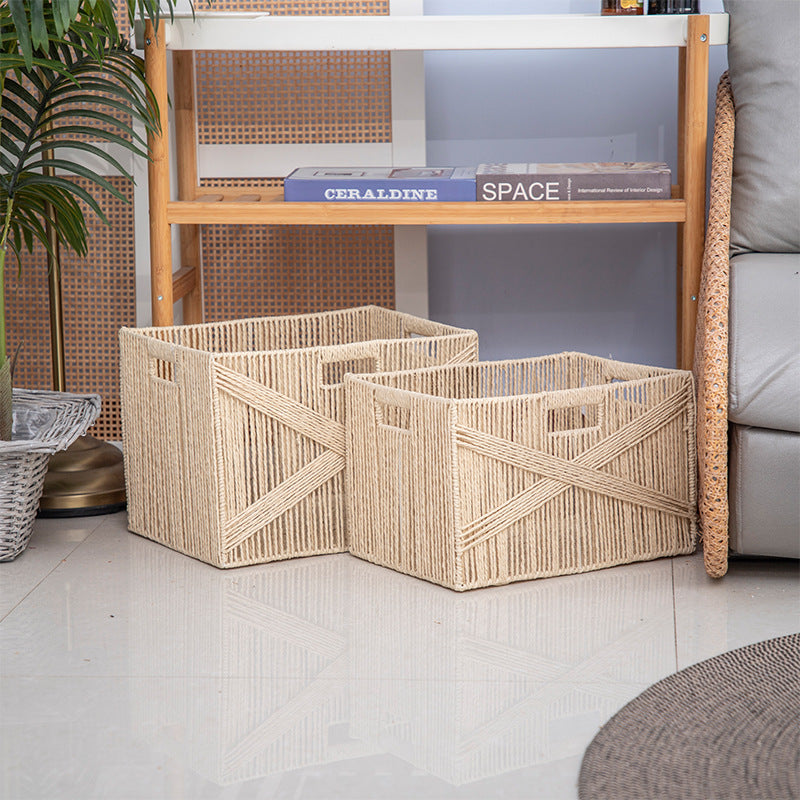 Decorative Woven Storage Cube Bowlift