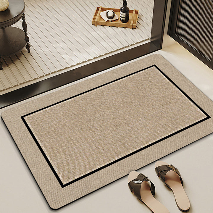 Textured Oval Kitchen Mat
