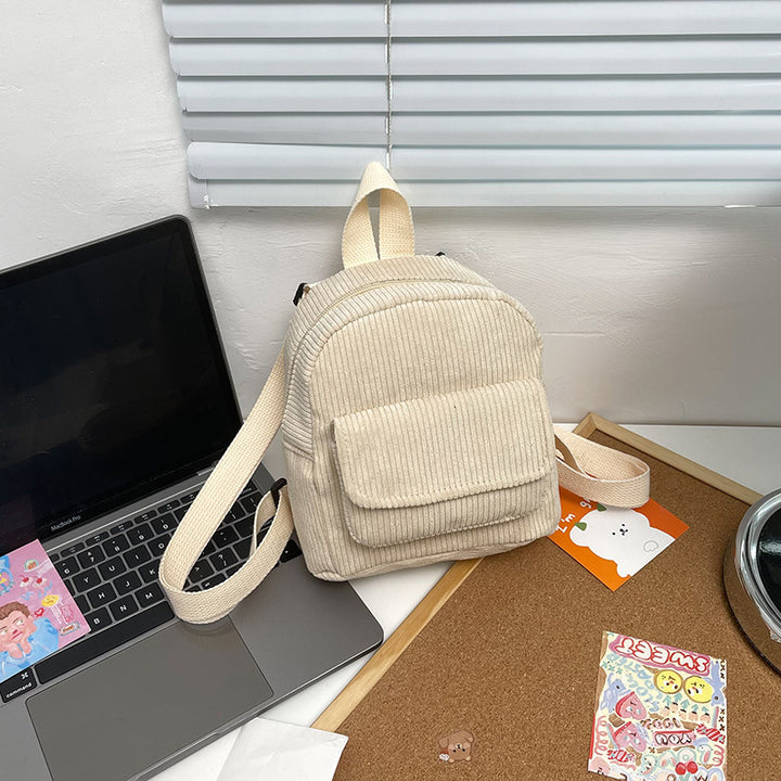 Corduroy Mini Backpack