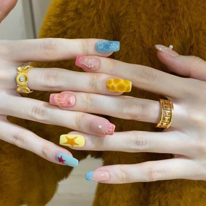 Creative Art Nails with Colorful Designs Bowlift