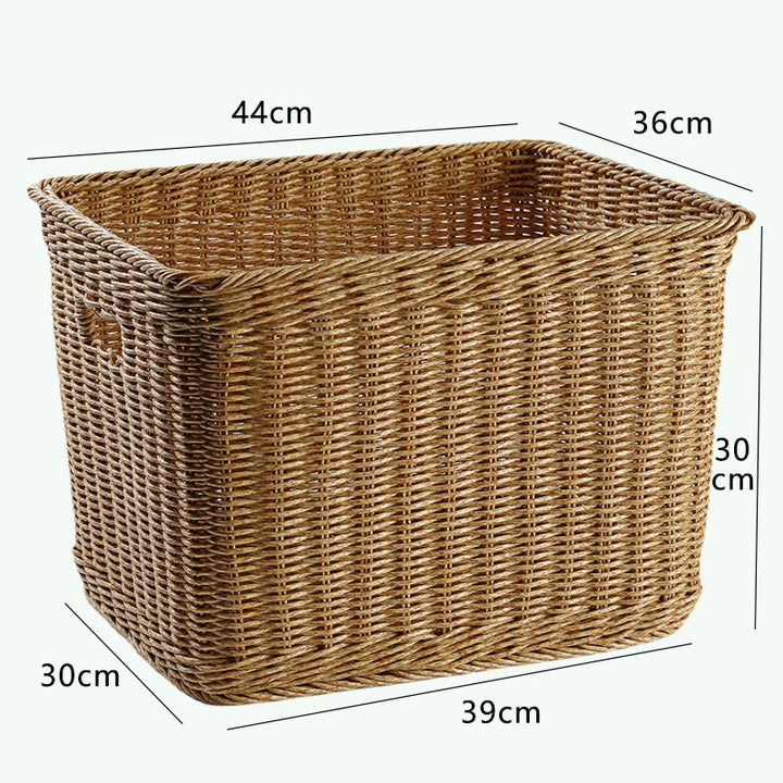 Premium Handwoven Wicker Storage Bin Bowlift
