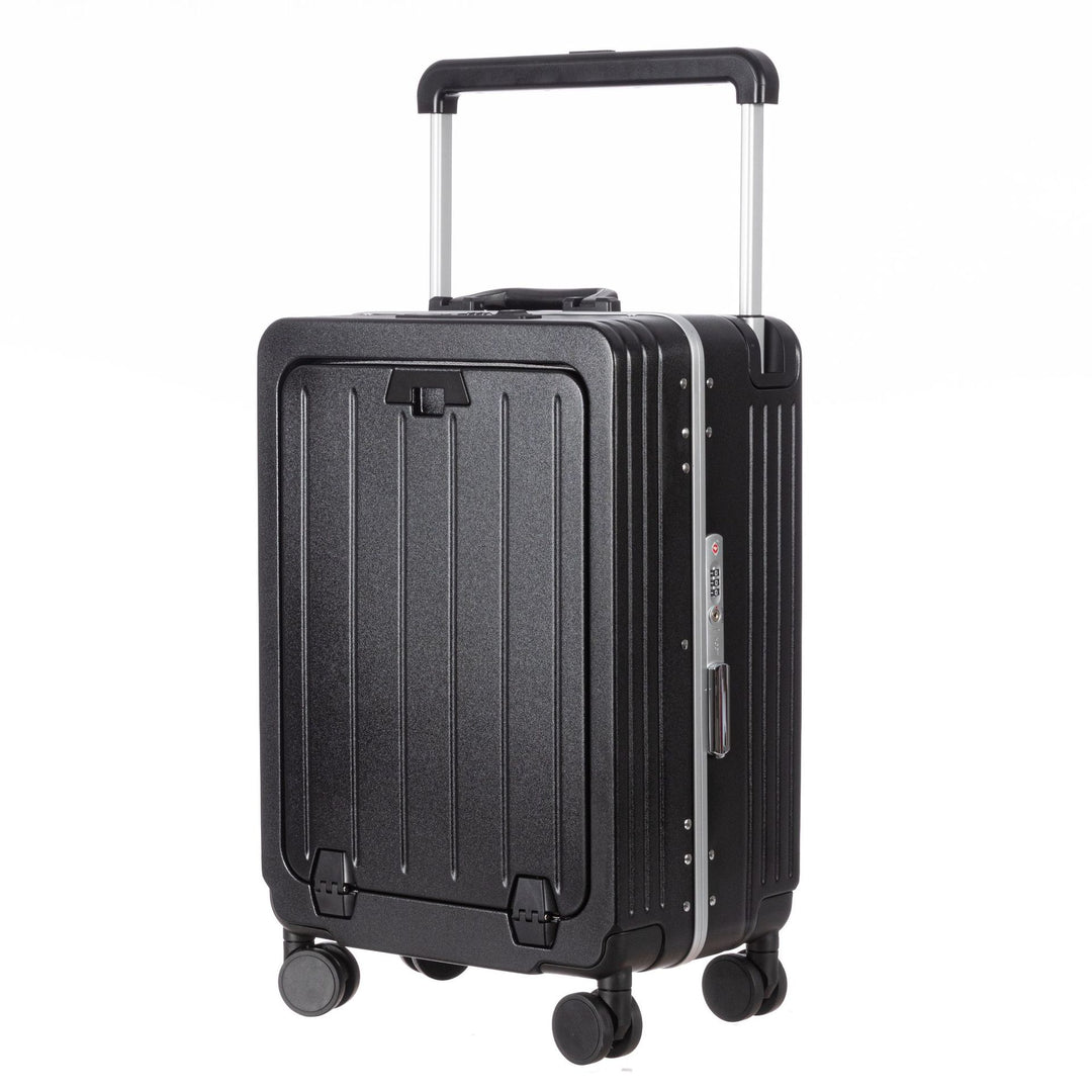Unisex Compact Aluminum Hard Shell Carry-On Suitcase Bowlift