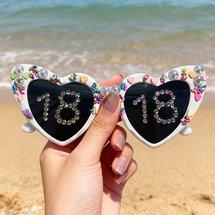 Fun Heart-Shaped Celebration Sunglasses Bowlift