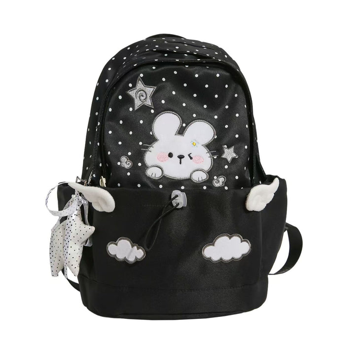 Backpack with Cute Rabbit Motif and Practical Compartments Bowlift