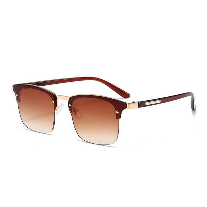 Ladies elegant square sunglasses with metallic accents Bowlift