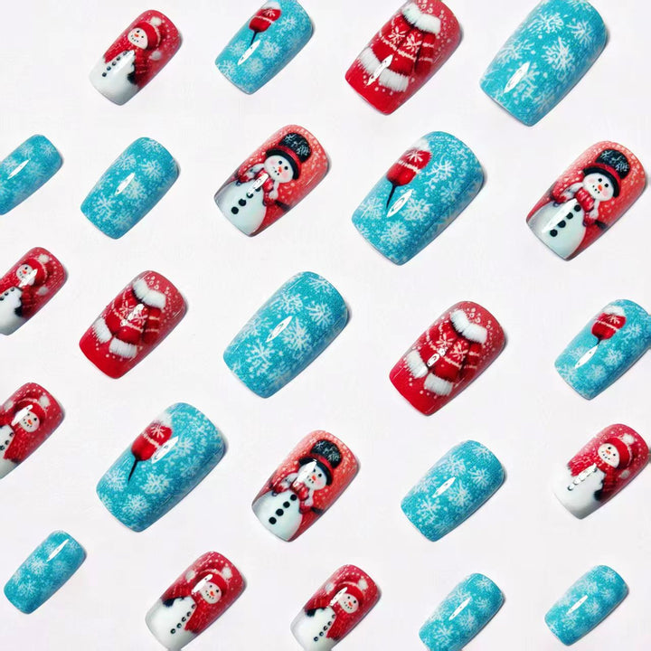 Festive Winter Wonderland Nail Art Bowlift