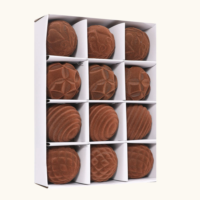 BowLift | Flocking Christmas Ball 6cm12 Boxed Christmas Tree Velvet Ball Holiday Decorations