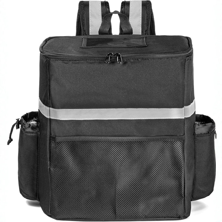 Women's Insulated Pizza Delivery Bag with Drink Holders and Reflective Elements Bowlift
