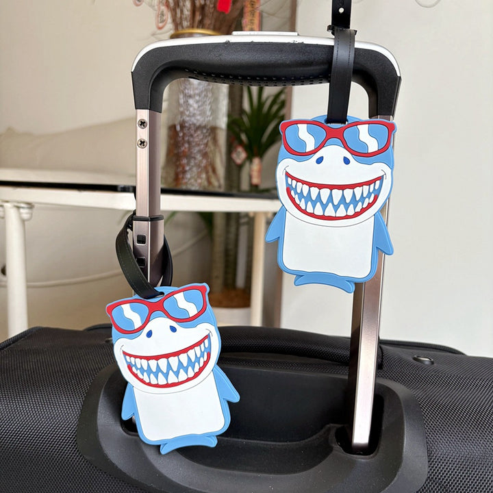 Shark-Themed Luggage Tag Bowlift