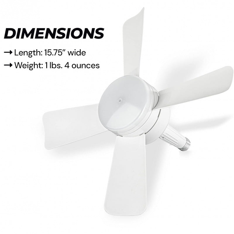 Adjustable LED Fan Light with Remote. | Bowlift