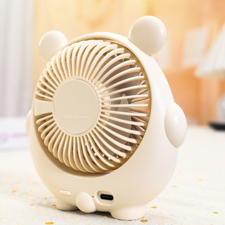 Ladies Portable Mini Cat Fan Bowlift