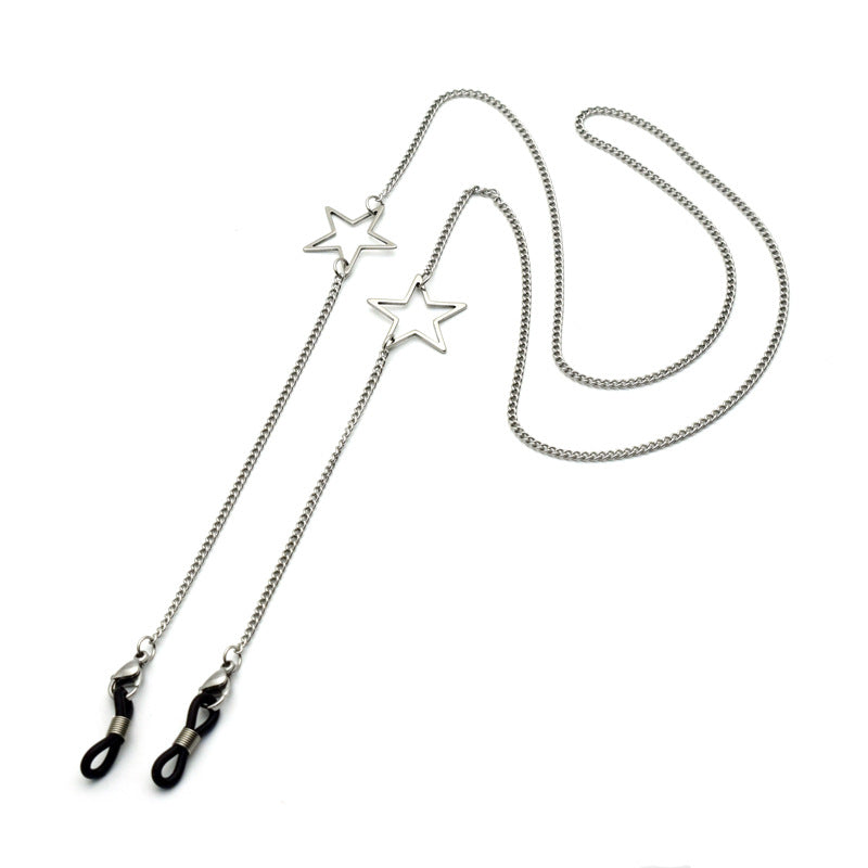 Stylish Geometric Chain Eyewear Holder Bowlift