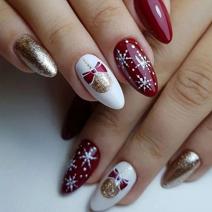 Creative Nail Art with Exotic Leaf Design Bowlift